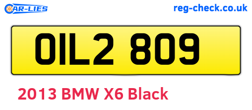 OIL2809 are the vehicle registration plates.