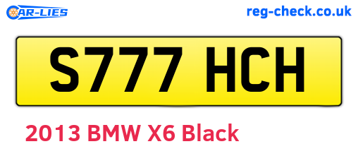 S777HCH are the vehicle registration plates.