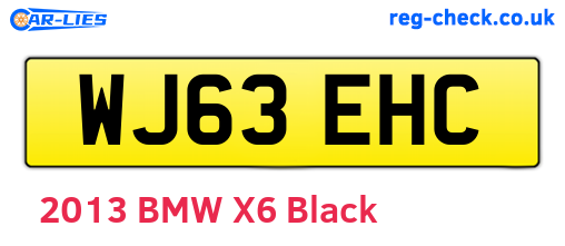 WJ63EHC are the vehicle registration plates.