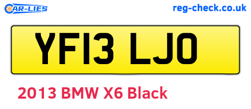 YF13LJO are the vehicle registration plates.