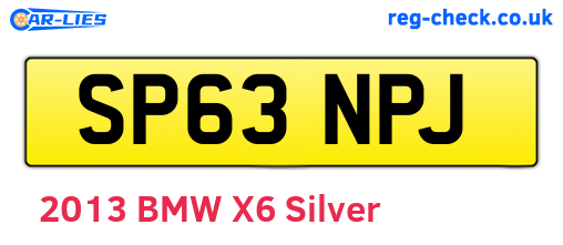 SP63NPJ are the vehicle registration plates.