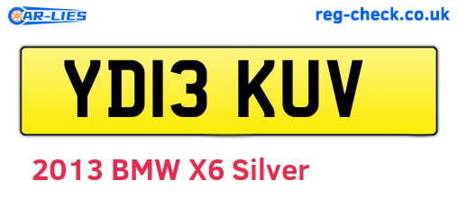 YD13KUV are the vehicle registration plates.