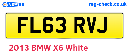 FL63RVJ are the vehicle registration plates.