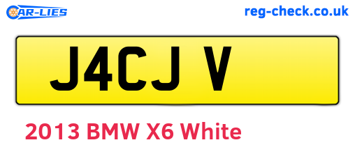 J4CJV are the vehicle registration plates.