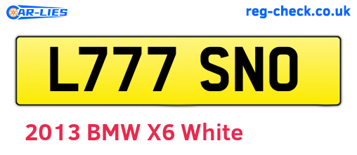 L777SNO are the vehicle registration plates.
