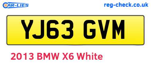YJ63GVM are the vehicle registration plates.