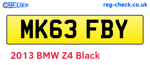 MK63FBY are the vehicle registration plates.