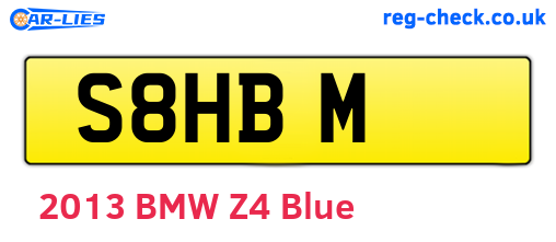 S8HBM are the vehicle registration plates.