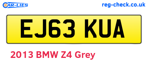 EJ63KUA are the vehicle registration plates.