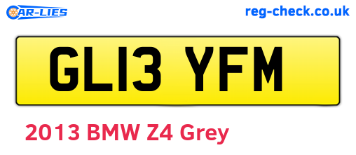 GL13YFM are the vehicle registration plates.