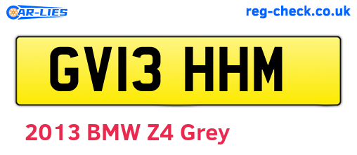 GV13HHM are the vehicle registration plates.