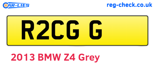 R2CGG are the vehicle registration plates.