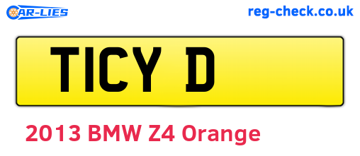 T1CYD are the vehicle registration plates.