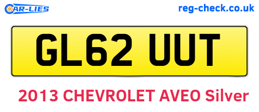 GL62UUT are the vehicle registration plates.