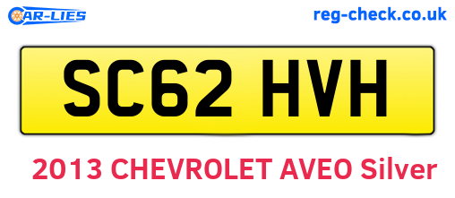 SC62HVH are the vehicle registration plates.
