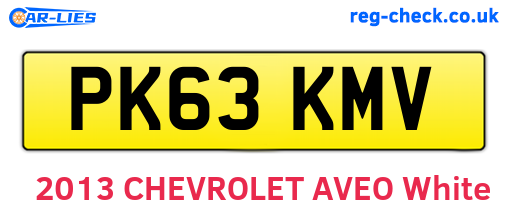 PK63KMV are the vehicle registration plates.