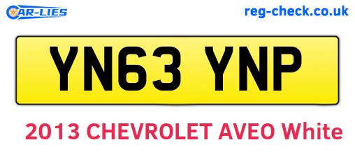 YN63YNP are the vehicle registration plates.
