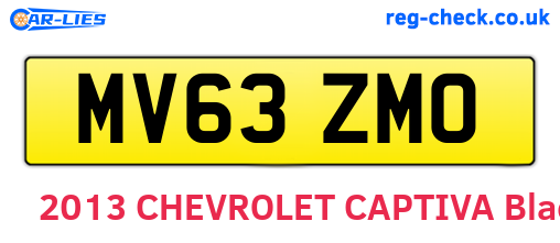MV63ZMO are the vehicle registration plates.