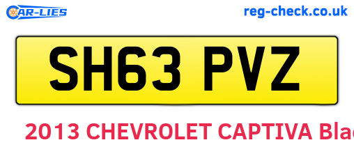 SH63PVZ are the vehicle registration plates.