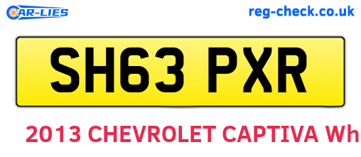 SH63PXR are the vehicle registration plates.
