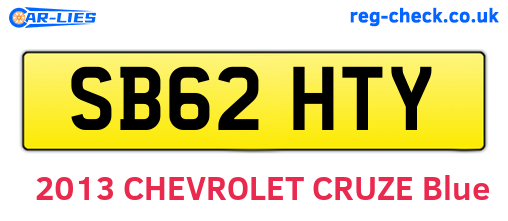 SB62HTY are the vehicle registration plates.