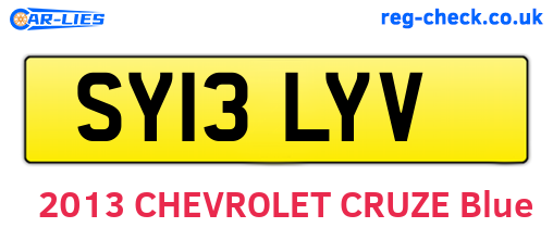 SY13LYV are the vehicle registration plates.