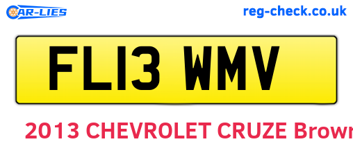 FL13WMV are the vehicle registration plates.