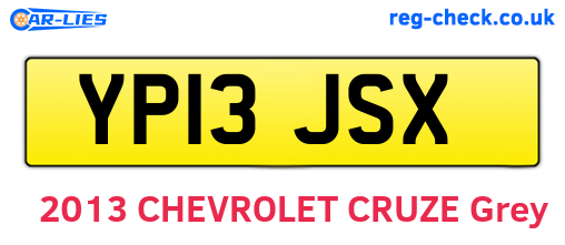 YP13JSX are the vehicle registration plates.