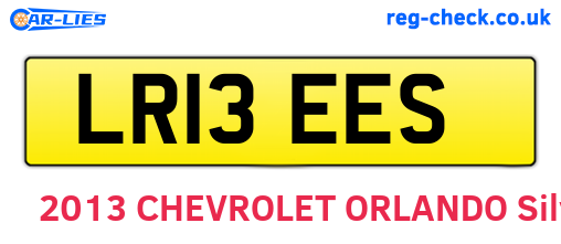 LR13EES are the vehicle registration plates.