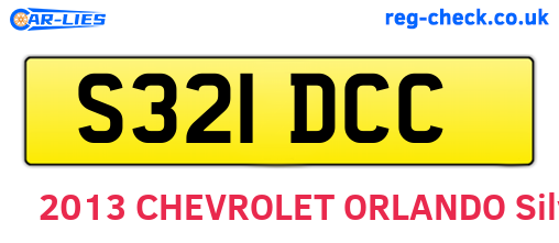 S321DCC are the vehicle registration plates.