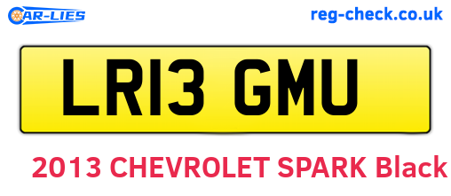 LR13GMU are the vehicle registration plates.