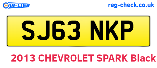 SJ63NKP are the vehicle registration plates.