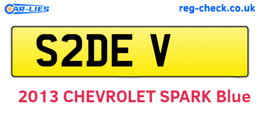 S2DEV are the vehicle registration plates.