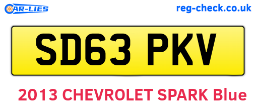SD63PKV are the vehicle registration plates.