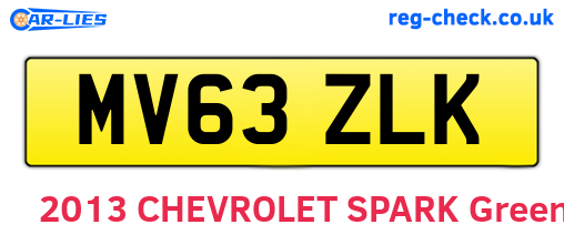 MV63ZLK are the vehicle registration plates.