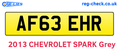 AF63EHR are the vehicle registration plates.