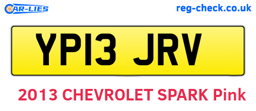 YP13JRV are the vehicle registration plates.