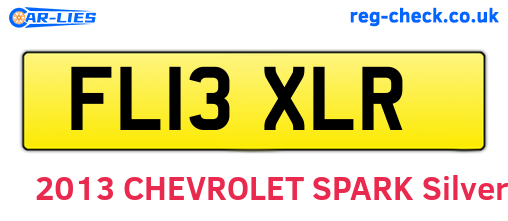 FL13XLR are the vehicle registration plates.