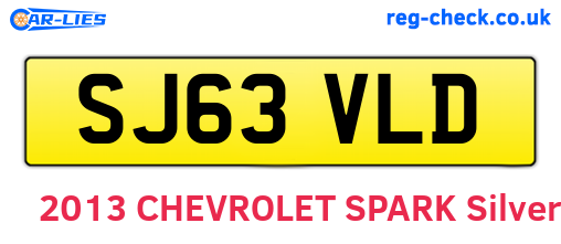 SJ63VLD are the vehicle registration plates.