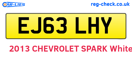 EJ63LHY are the vehicle registration plates.