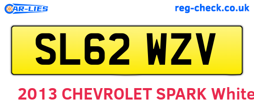 SL62WZV are the vehicle registration plates.