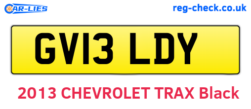 GV13LDY are the vehicle registration plates.