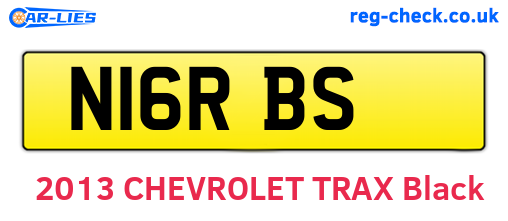 N16RBS are the vehicle registration plates.