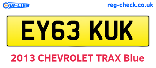 EY63KUK are the vehicle registration plates.