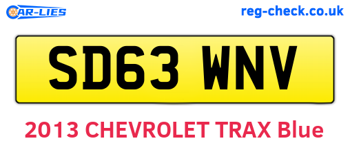 SD63WNV are the vehicle registration plates.