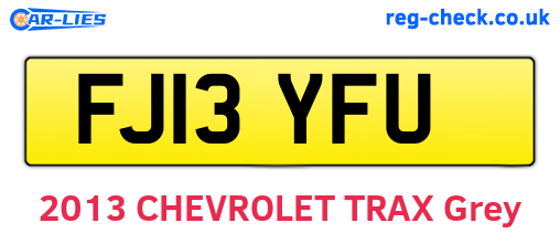 FJ13YFU are the vehicle registration plates.