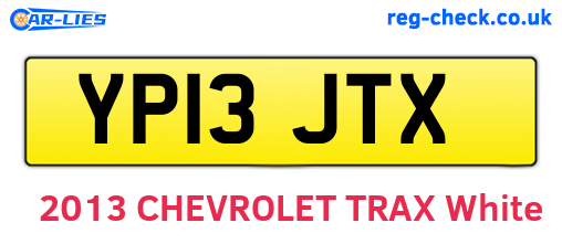 YP13JTX are the vehicle registration plates.