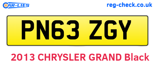 PN63ZGY are the vehicle registration plates.