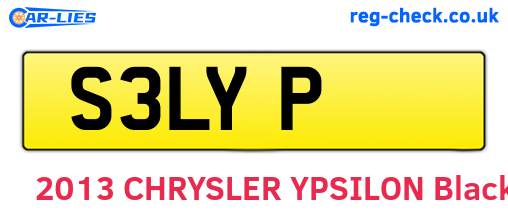 S3LYP are the vehicle registration plates.