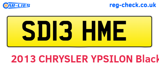 SD13HME are the vehicle registration plates.